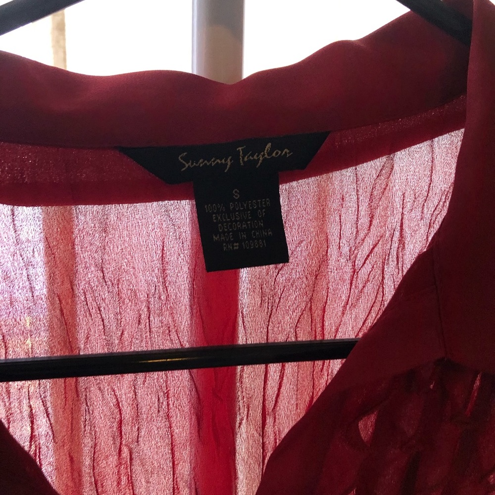 Red shirt long sleeve